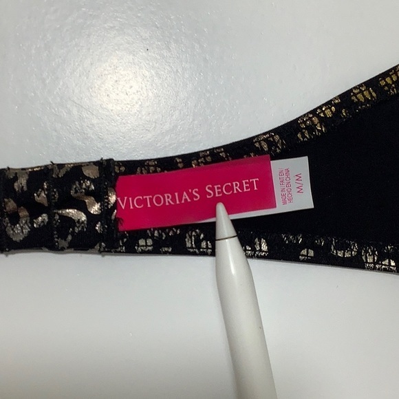 Victoria’s Secret bandeau metallic animal print bikini top size Medium EUC - Picture 6 of 11